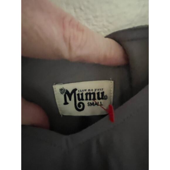 Show Me Your Mumu Women's S Kendall Maxi Dress Charcoal Gray Formal - Picture 12 of 13